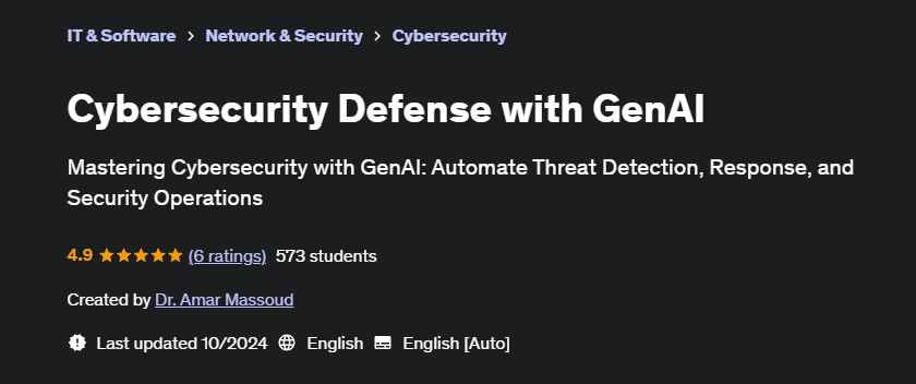 Pictures · Cybersecurity Defense with GenAI 2024-10