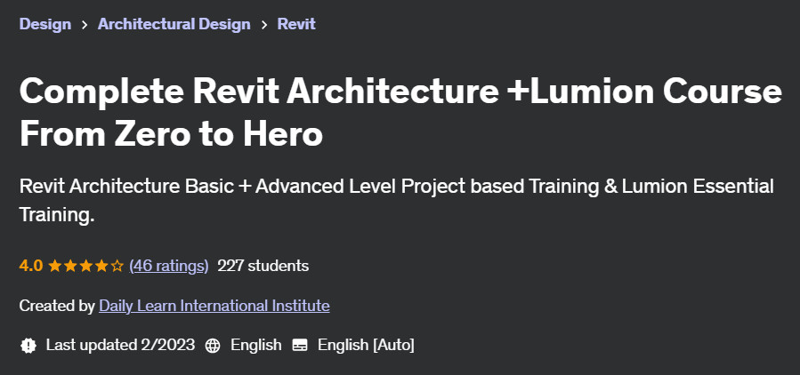 Pictures · Complete Revit Architecture +Lumion Course From Zero to Hero 2022-11