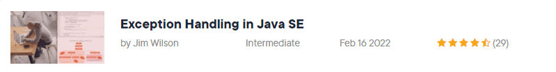 Pictures · Pluralsight — Exception Handling in Java SE 2022-5