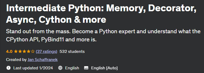 Pictures · Intermediate Python: Memory, Decorator, Async, Cython & more 2024-1