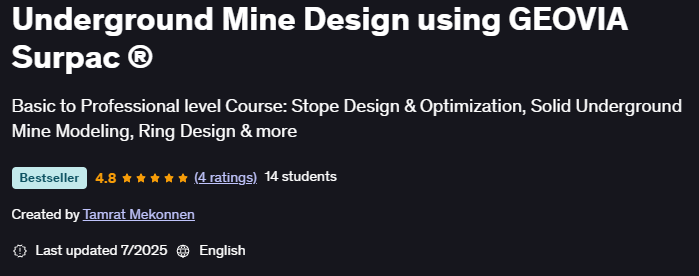 Pictures · Udemy — Underground Mine Design using GEOVIA Surpac ® 2025-6