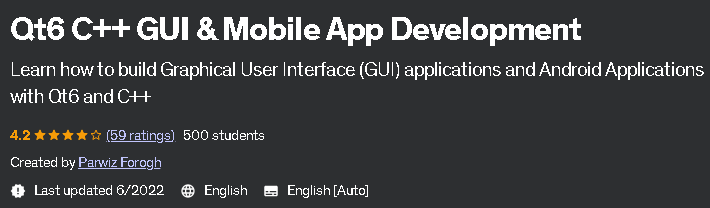 Pictures · Udemy — Qt6 C++ GUI & Mobile App Development 2022-6