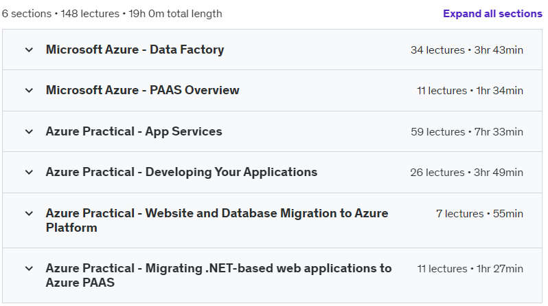 Course topics · Azure Advanced: Data Factory| PAAS| App Services & Migration 2024-6