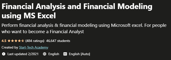 Pictures · Udemy — Financial Analysis and Financial Modeling using MS Excel 2020-11