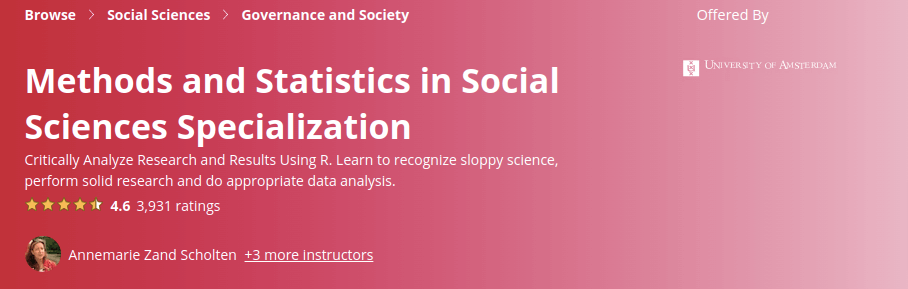 Pictures · Coursera — Methods and Statistics in Social Sciences Specialization 2023-3