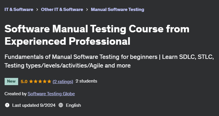 Pictures · Udemy — Software Manual Testing Course from Experienced Professional 2024-9