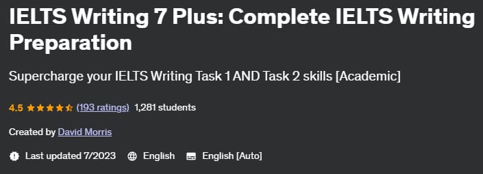 Pictures · Udemy — IELTS Writing 7 Plus: Complete IELTS Writing Preparation 2023-7