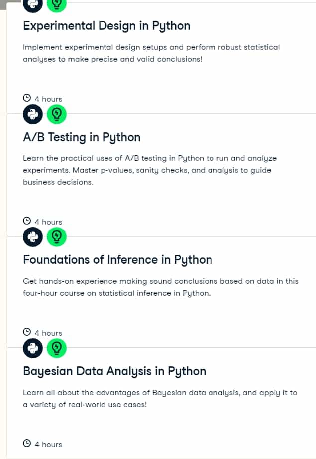 Course topics · Applied Statistics in Python 2024-8