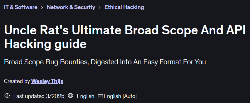 이미지 · 원래 제목: Uncle Rat's Ultimate Broad Scope API 해킹 가이드 2025-3