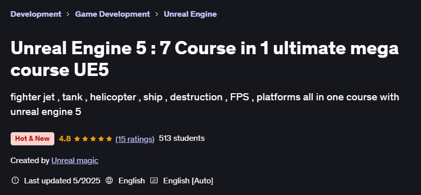 Pictures · Unreal Engine 5 : 7 Course in 1 ultimate mega course UE5 2025-5
