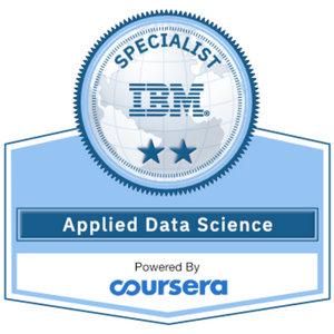 Coursera — Applied Data Science Specialization 2024-1