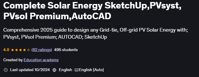 Pictures · Complete Solar Energy SketchUp,PVsyst, PVsol Premium,AutoCAD 2024-5