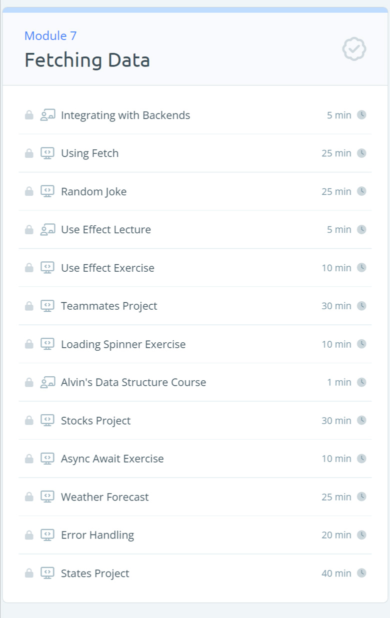 Course topics · React-Formula – Learn Frontend Development 2024-8