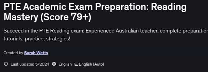 Pictures · PTE Academic Exam Preparation: Reading Mastery (Score 79+) 2024-5