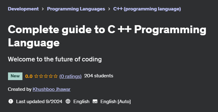 Pictures · Complete guide to C ++ Programming Language 2024-8