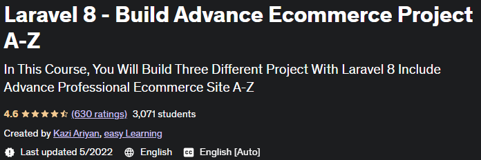 Pictures · Udemy — Laravel 8 – Build Advance Ecommerce Project A-Z 2022-5