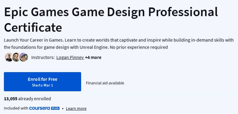 Pictures · Coursera — Epic Games Game Design Professional Certificate 2025-3