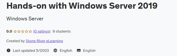 Pictures · Udemy — Hands-on with Windows Server 2019 2023-5