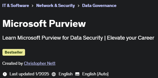 Pictures · Udemy — Microsoft Purview 2024-11