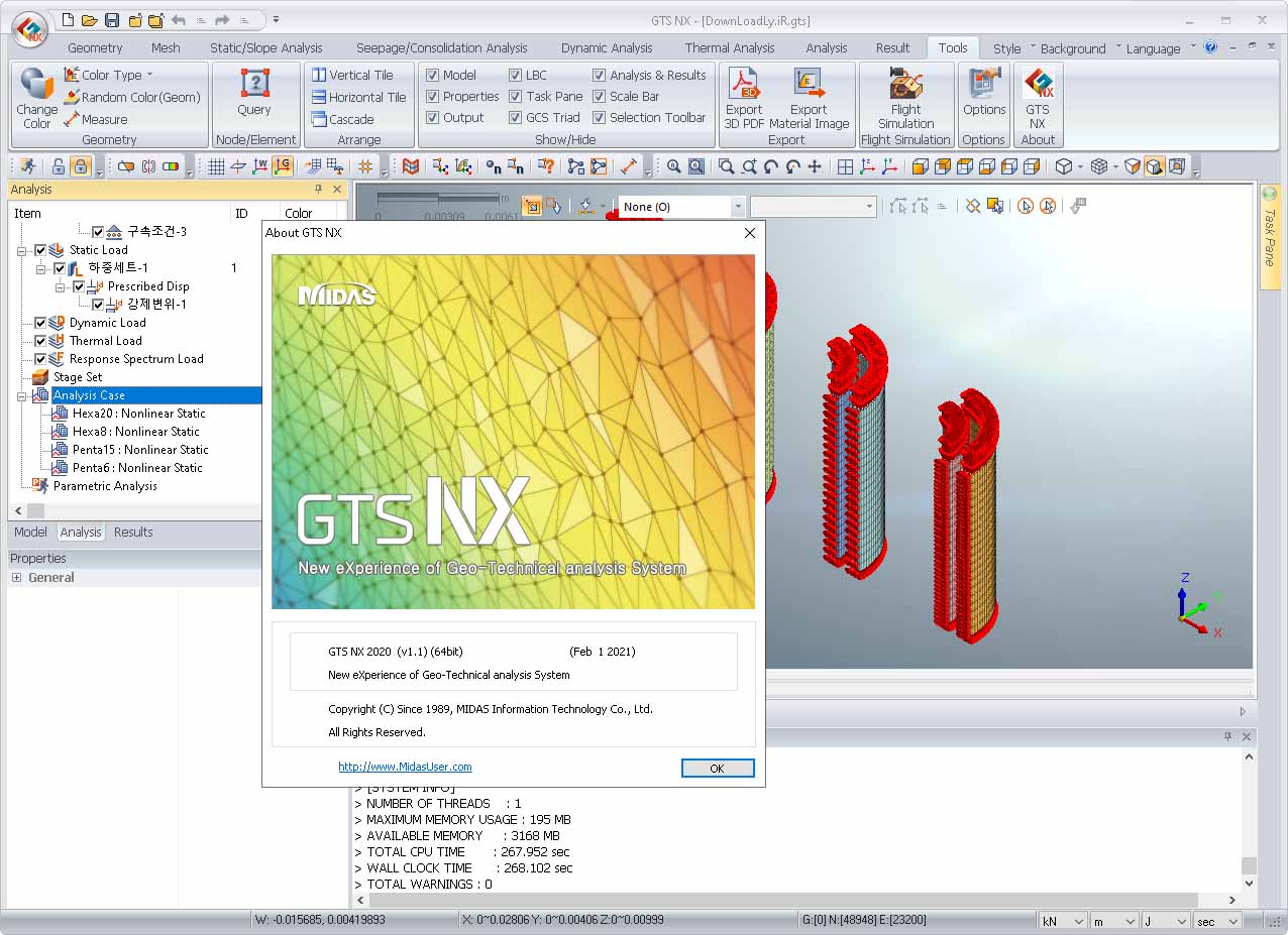 Pictures · midas GTS NX 2020 v1.1 x64