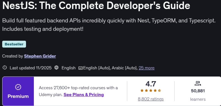 Pictures · Udemy — NestJS: The Complete Developer’s Guide 2025-11