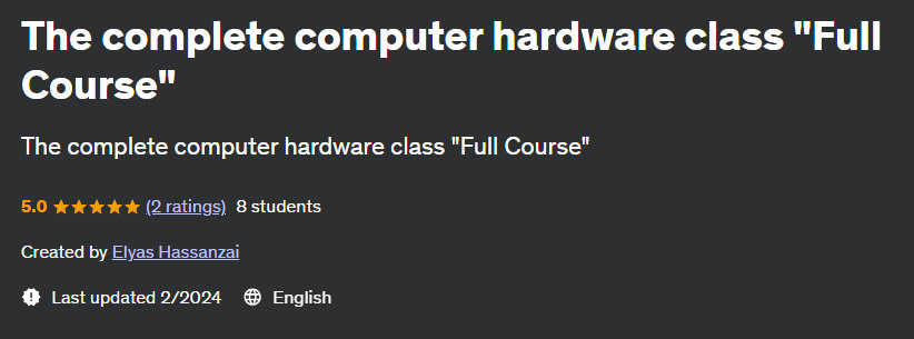 Pictures · Udemy — The complete computer hardware class