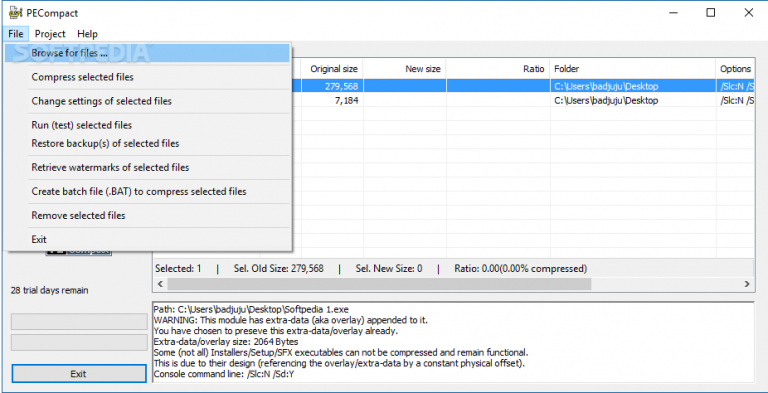 Pictures · Bitsum PECompact 3.11.00.02 Beta