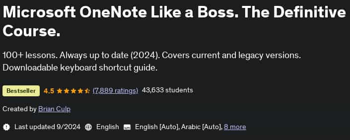 Pictures · Udemy — Microsoft OneNote Like a Boss. The Definitive Course. 2024-9