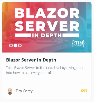 Pictures · iamtimcorey (TimCorey) – Blazor Server: In Depth 2021-4