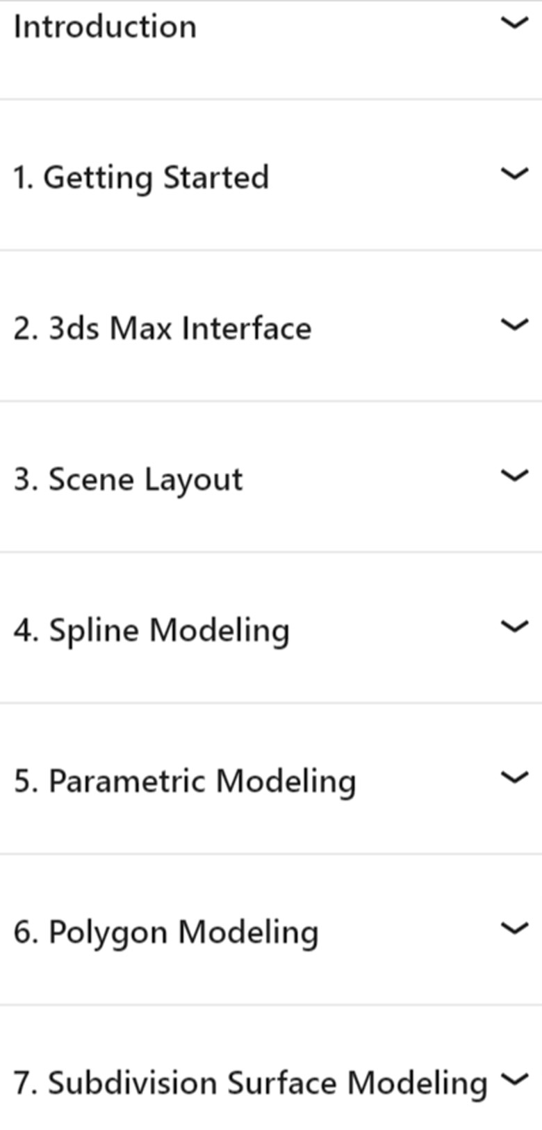 Course topics · LinkedIn — 3ds Max 2024 Essential Training 2023-7