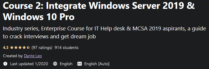 Pictures · Course 2: Integrate Windows Server 2019 & Windows 10 Pro 2020-1