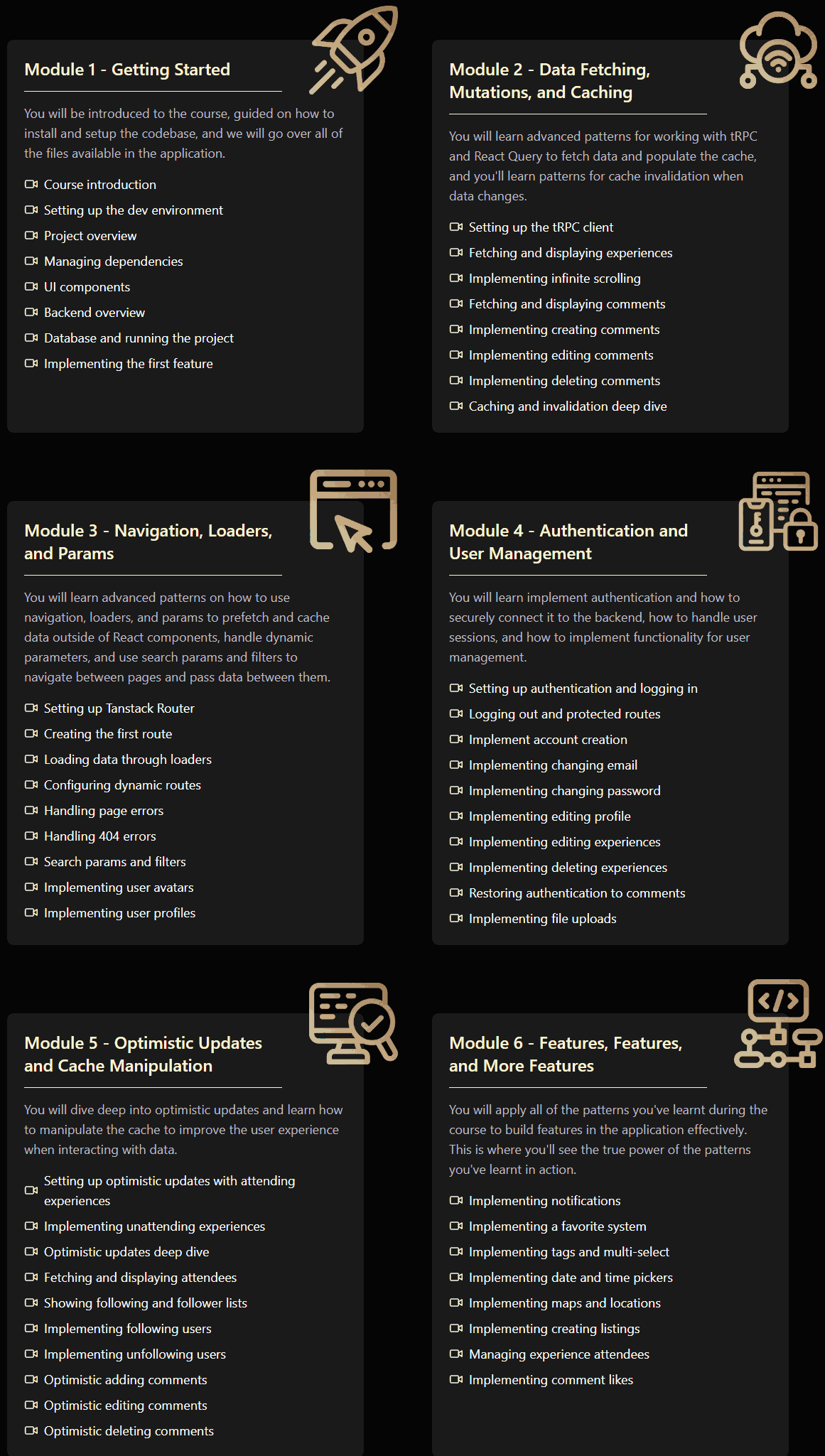 Temas del curso · Soluciones Cosden – patrones avanzados React 2025-5