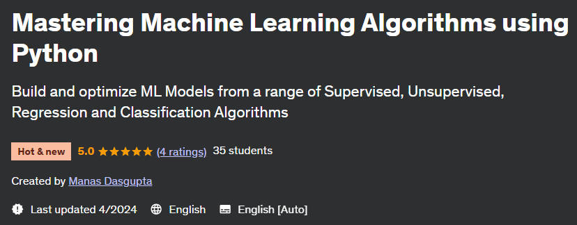 Pictures · Udemy — Mastering Machine Learning Algorithms using Python 2024-4