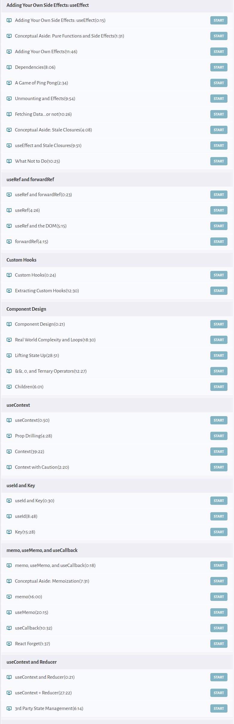 Course topics · Don’t Imitate Understand – Understanding React 2025-4