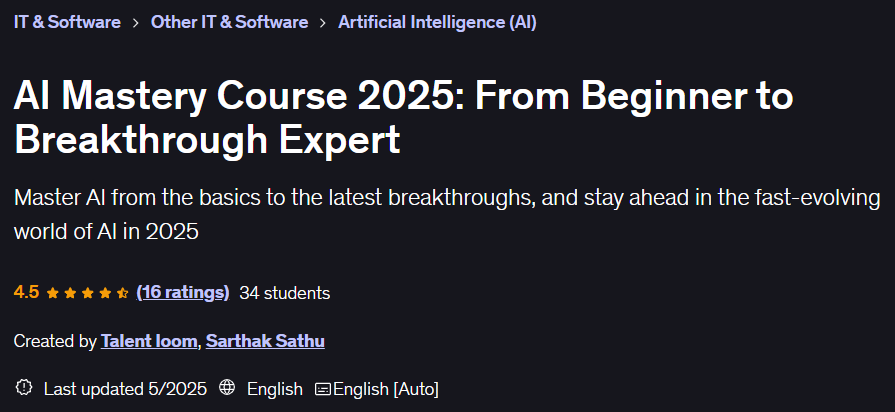 이미지 · AI 마스터 코스 2025: 초보자에서 breakthrough 전문가까지 2025-5
