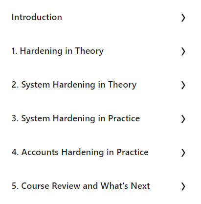 Course topics · LinkedIn — Linux Hardening 2024-6