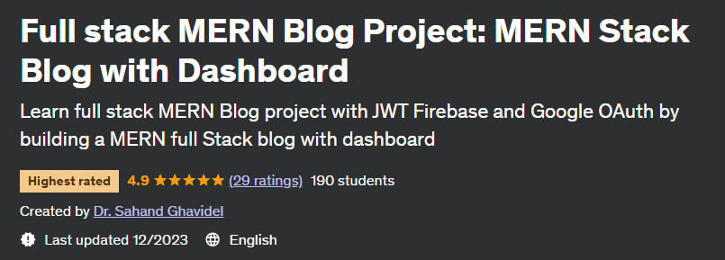 Pictures · Udemy — Full stack MERN Blog Project: MERN Stack Blog with Dashboard 2023-12