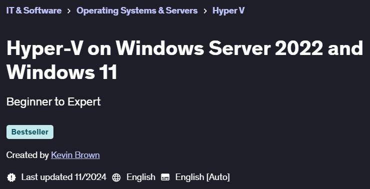 Pictures · Hyper-V on Windows Server 2022 and Windows 11 2024-10