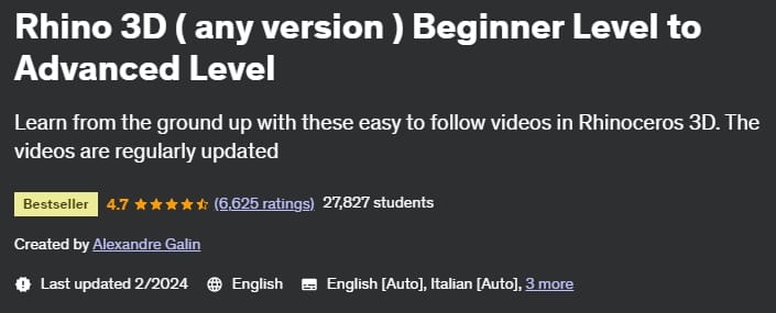Pictures · Udemy — Rhino 3D ( any version ) Beginner Level to Advanced Level 2022-5