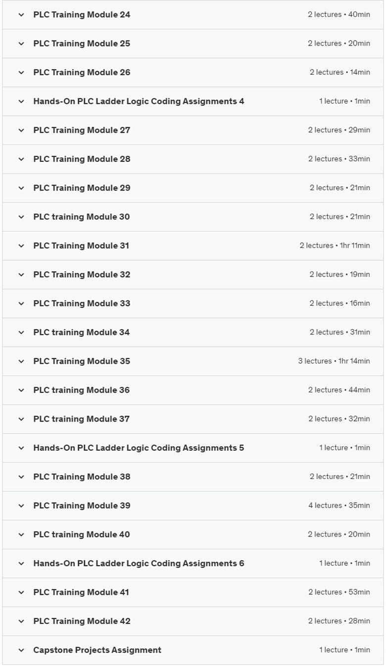 Course topics · PLC -AB Programmable Logic Controller Automation Fundamental 2023-6