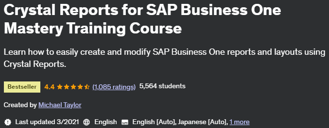 Pictures · Udemy — Crystal Reports for SAP Business One Mastery Training Course 2016-1