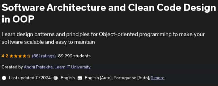Pictures · Udemy — Software Architecture and Clean Code Design in OOP 2024-11