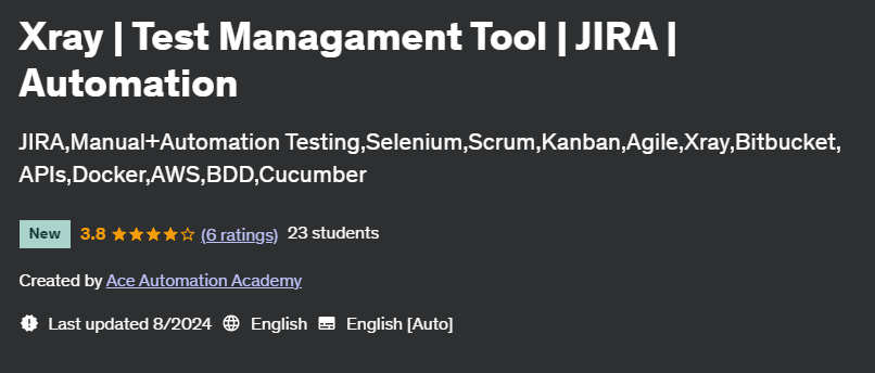 Pictures · Udemy — Xray | Test Managament Tool | JIRA | Automation 2024-6
