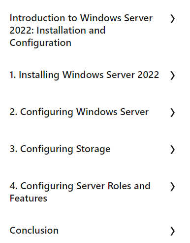 Course topics · Windows Server 2022: Installation and Configuration 2022-1