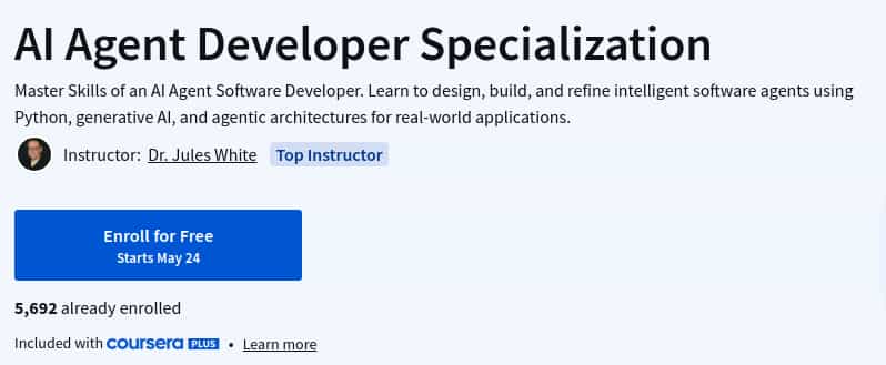 Pictures · Coursera — AI Agent Developer Specialization 2025-5