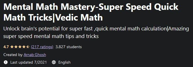 Pictures · Mental Math Mastery-Super Speed Quick Math Tricks|Vedic Math 2021-1