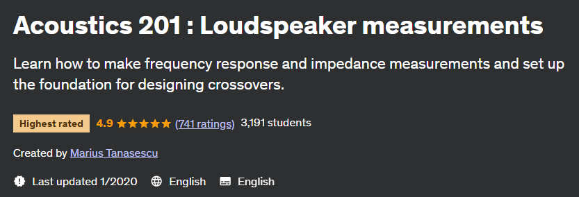 Pictures · Acoustics 201 : Loudspeaker measurements 2020-1