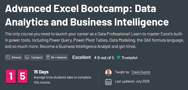 Imágenes · ZeroToMastery – Excel Bootcamp avanzado: análisis de datos y inteligencia empresarial 2026-7