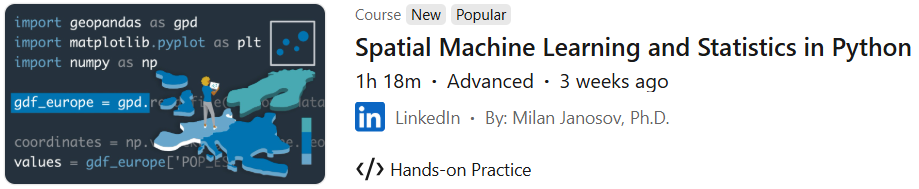 Pictures · LinkedIn — Spatial Machine Learning and Statistics in Python 2025-8