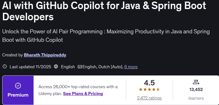 Pictures · AI with GitHub Copilot for Java & Spring Boot Developers 2025-11